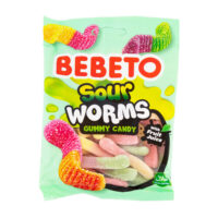 Bebeto 80g Sour Worms (Halaal)