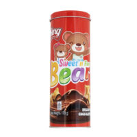 King Candy Tin Choco Fun Bear Biscuits 170g