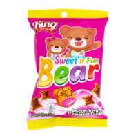 King Candy Sweet Fun Bear Strawberry Biscuit